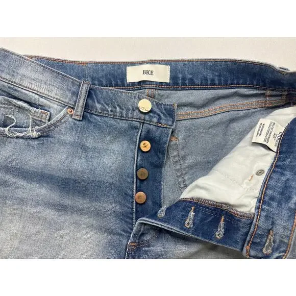 BKE Denim Buckle Women's Billie Cut Off Blue Denim Shorts - Size 30 (31x2) - Picture 2 of 7